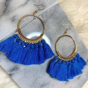 Azul - Tassel and Hoop Earrings